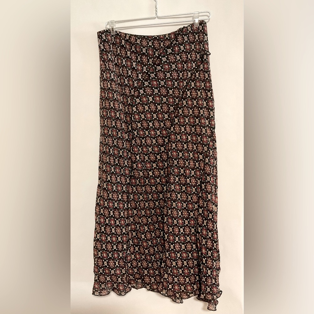 Style & Company Maxi Sheer Lined Skirt, Size 10